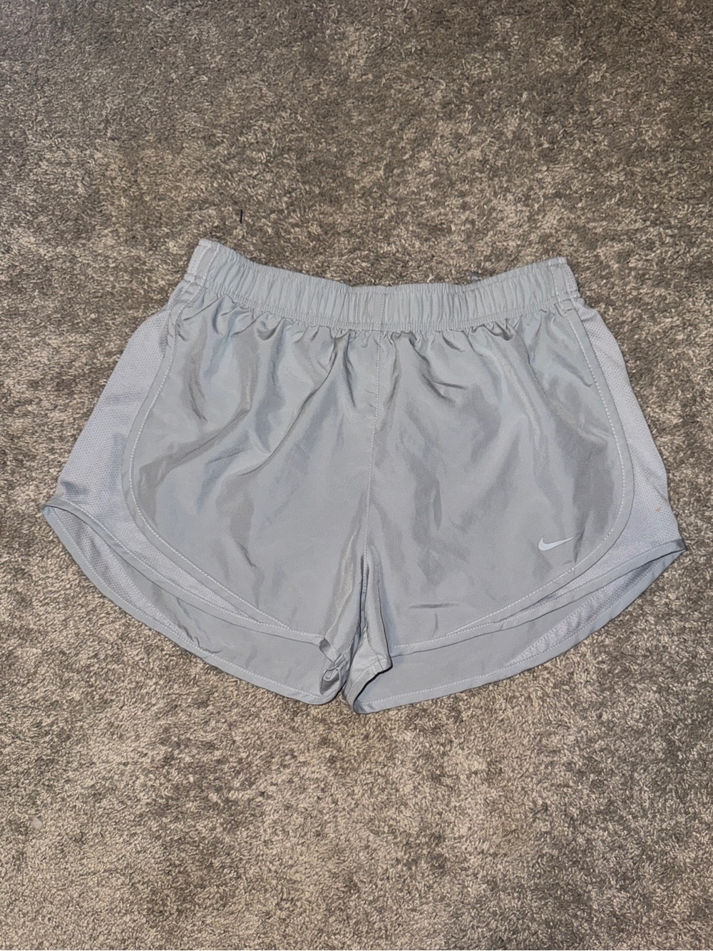 Nike Women's Light Gray Athletic Running Shorts